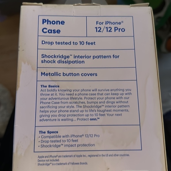 Onn Protect Case for iPhone 12/12 Pro Aurora Borealis Design Phone Cover - Picture 3 of 3